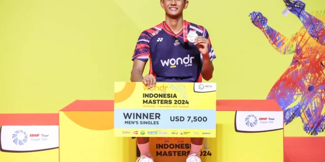 Alwi Farhan Juara Indonesia Masters 2026 dengan Skor Telak
