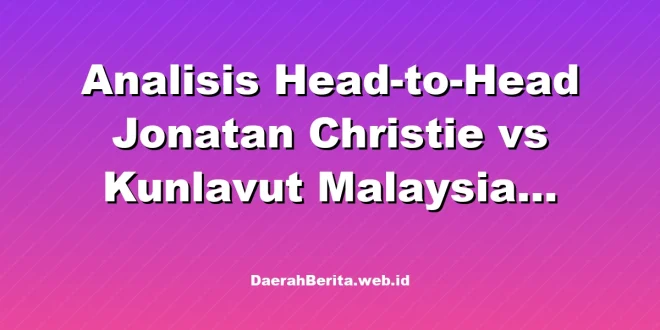 Analisis Head-to-Head Jonatan Christie vs Kunlavut Malaysia Open