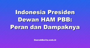 Indonesia Presiden Dewan HAM PBB: Peran dan Dampaknya