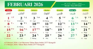 Jadwal Cuti Bersama Imlek 2026: Long Weekend 4 Hari Penuh