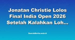 Jonatan Christie Lolos Final India Open 2026 Setelah Kalahkan Loh Kean Yew