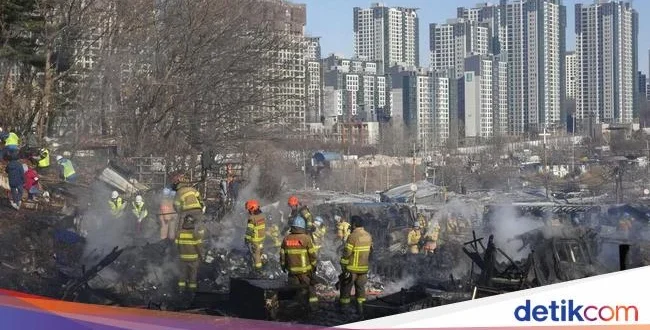 Kebakaran Besar di Desa Guryong Seoul: Evakuasi dan Penanganan Cepat