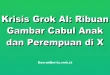 Krisis Grok AI: Ribuan Gambar Cabul Anak dan Perempuan di X
