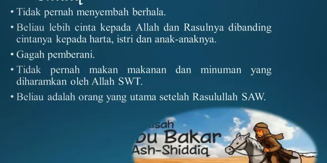 Makna dan Teladan Abu Bakar As-Shiddiq dalam Kepemimpinan Islami