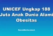 UNICEF Ungkap 188 Juta Anak Dunia Alami Obesitas